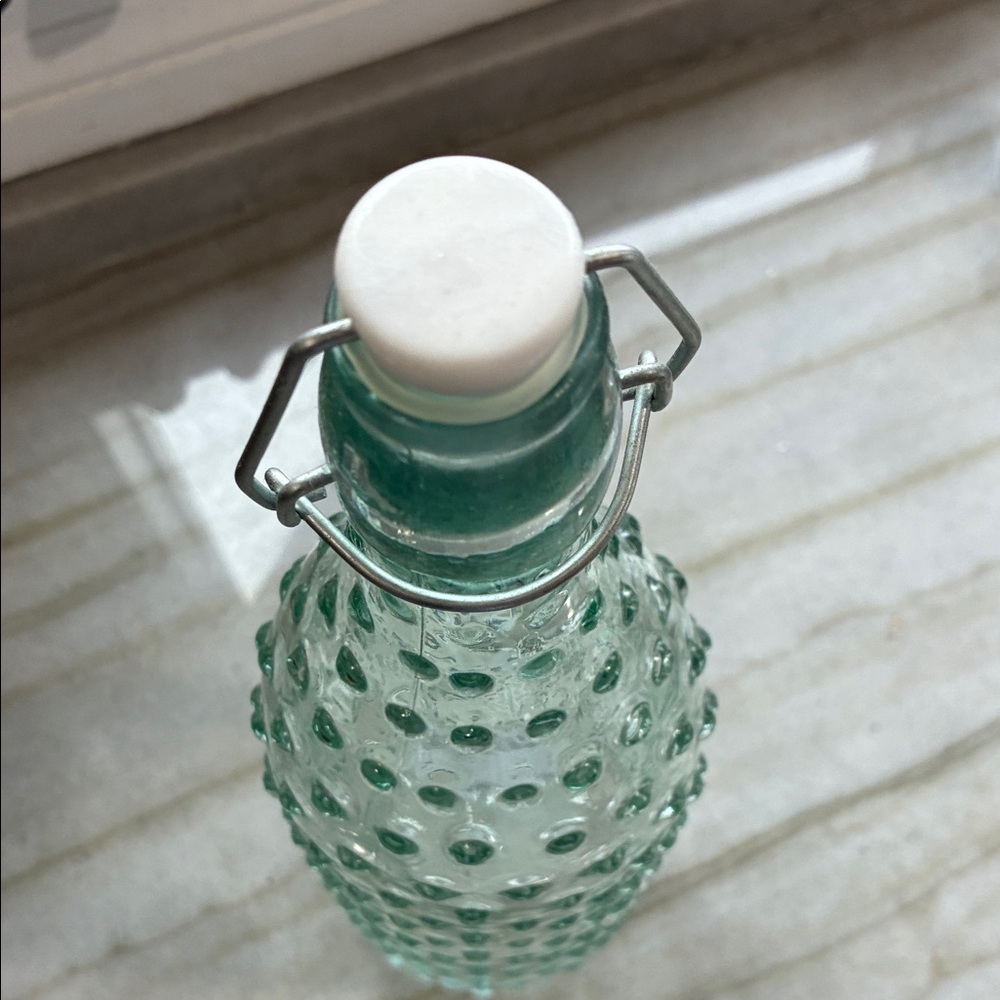 Pier 1 Decorative Glass Bottles - Clear and Light Green - Picture 6 of 8